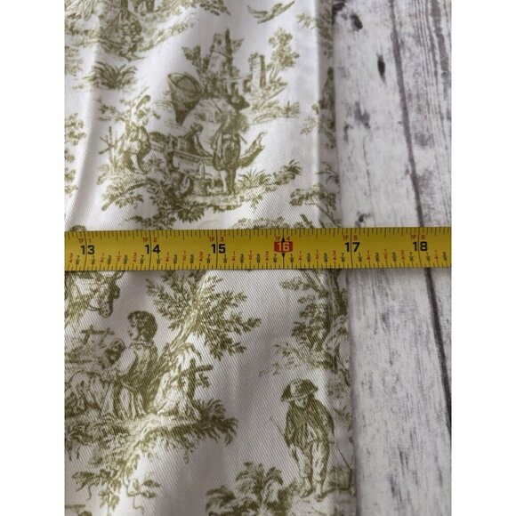 PAIR Waverly Cotton Green White Country Life Towel Cotton Kitchen Towels Cottage - Picture 5 of 7